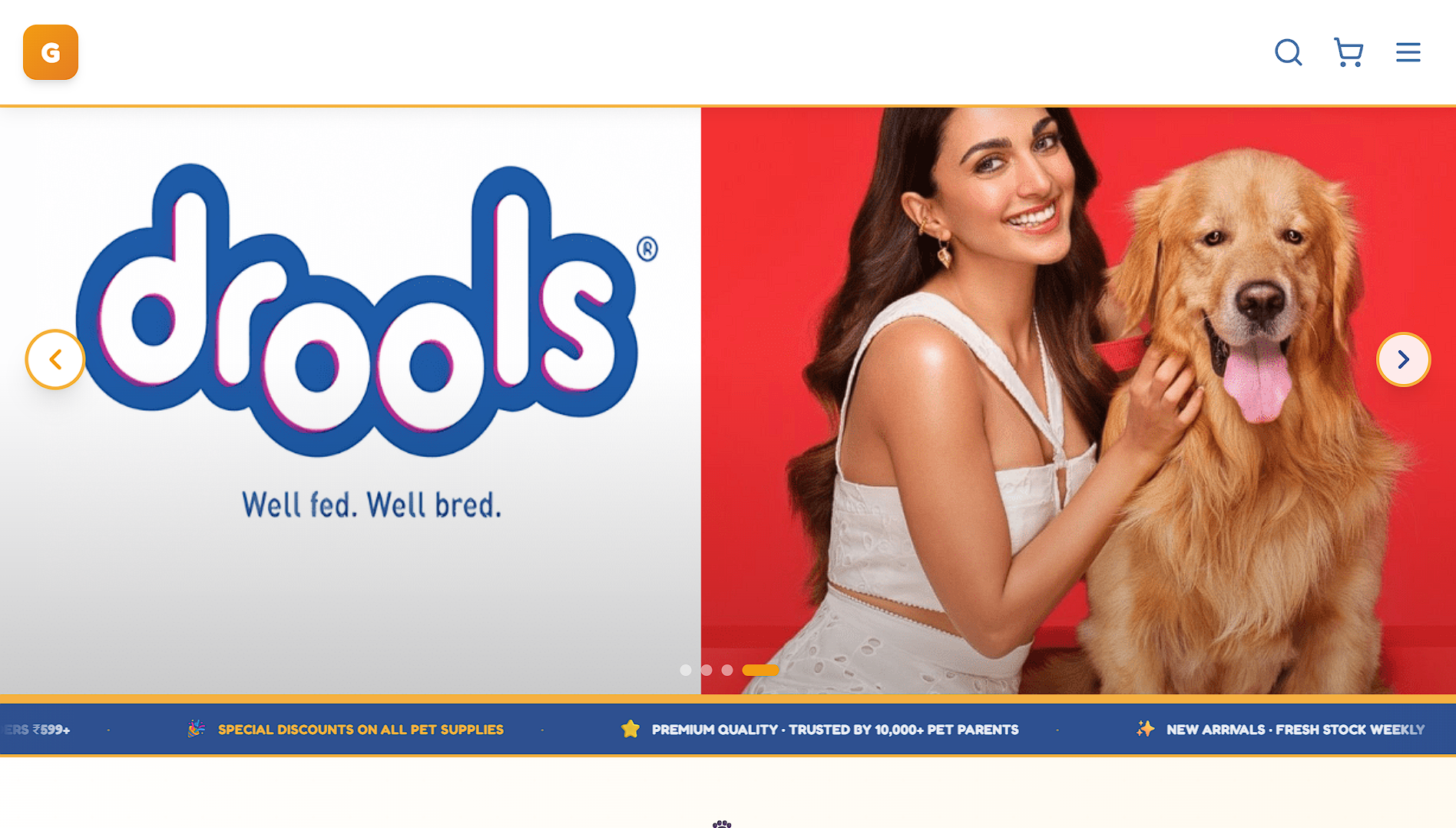 Gopal Pet Shop Website